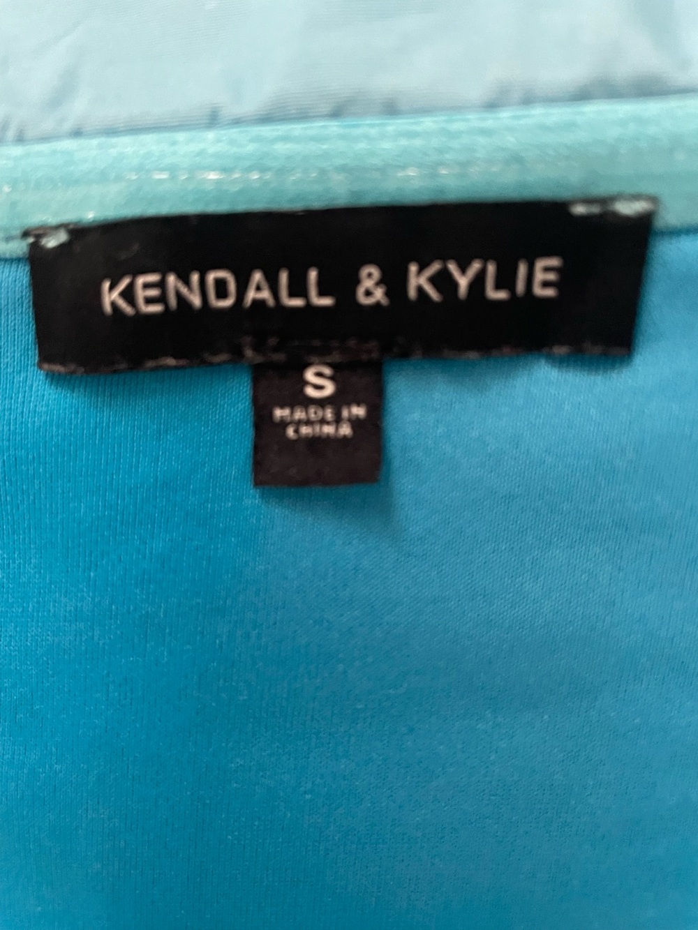 Kendall + Kylie Blue Corset Tube Top Size S Strapless Bustier - Picture 5 of 6
